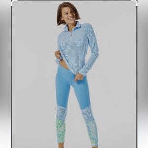 Lilly Pulitzer Weekender Midi Legging in Whisper Blue